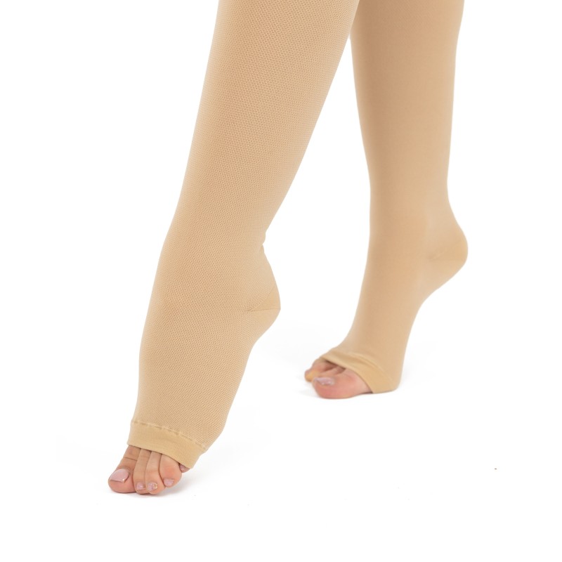 Knee High Stockings Class 2 W/ Open Toes 28-38 mmHg ART-641 Piazza