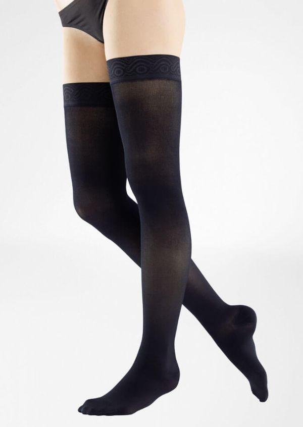 Thigh High Stockings W/ Silicone CLI Venotrain Look Bauerfeind