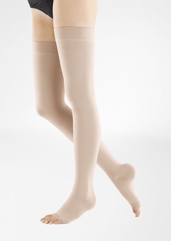 Thigh High Stockings CLI W/ Silicone Venotrain Soft S Bauerfeind