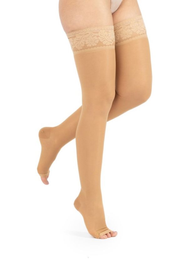 Elastic Thigh Stockings 140 D W/ Open Toes ART-464 Piazza