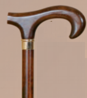 Νο 4 Walking Cane-Curved Brown Handle ART-763 Garcia