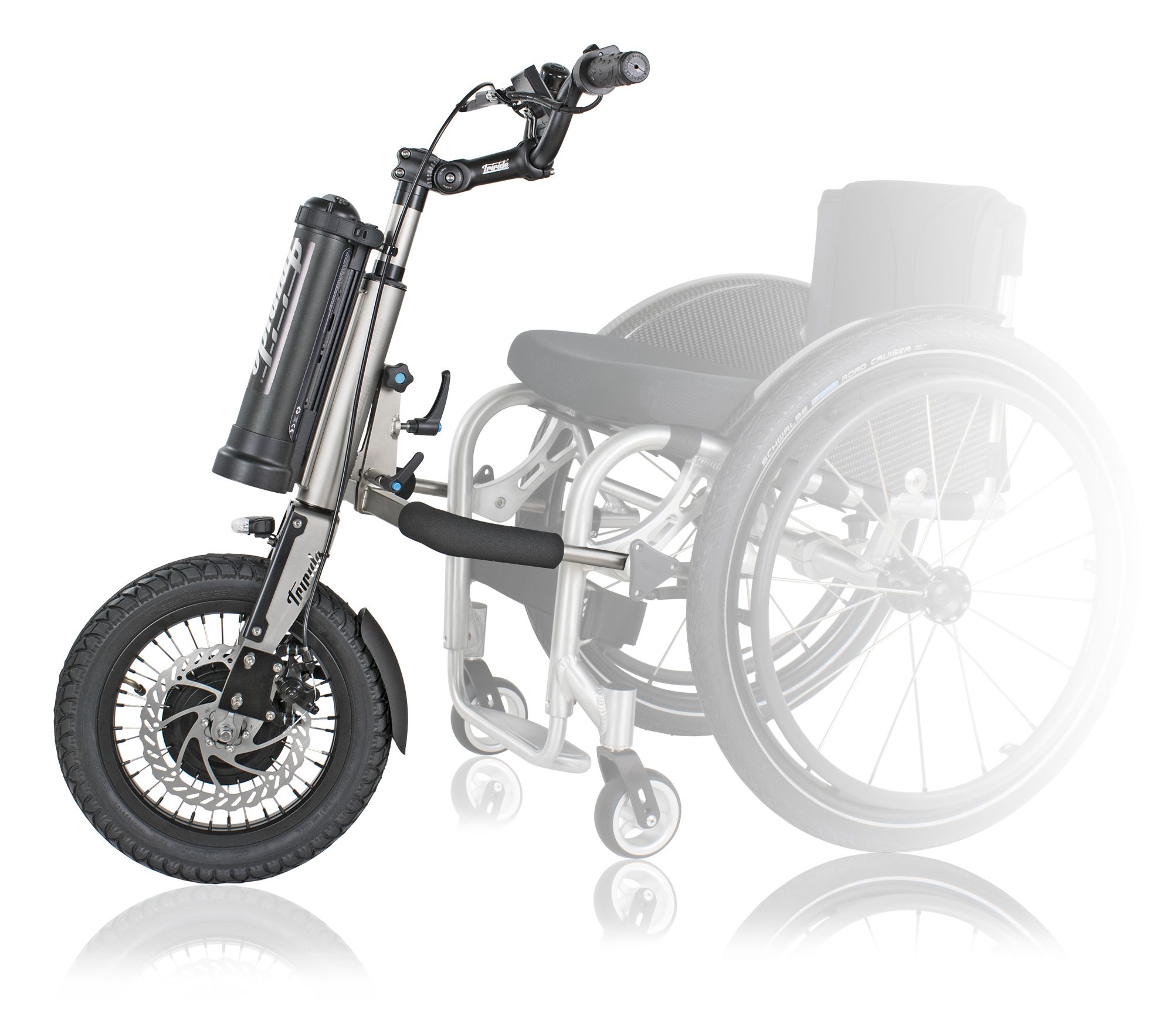 Triride Base for Transform the Manual to Electrical Wheelchair