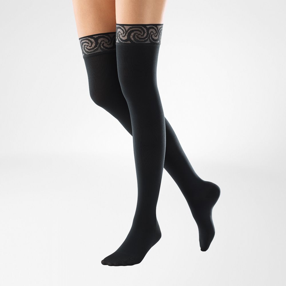 Thigh High Stockings CLI W/ Silicone Venotrain Soft Bauerfeind