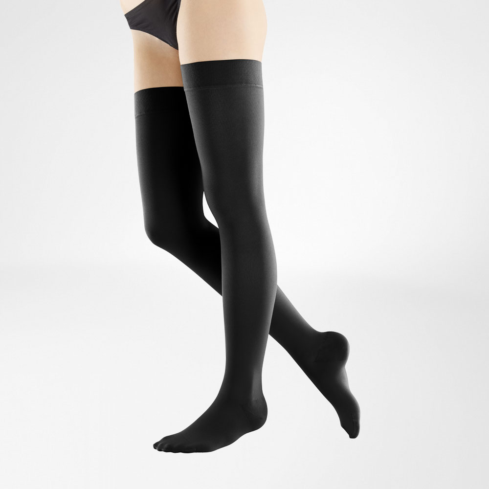 Thigh High Stockings CLII Silicone Free Venotrain Soft Bauerfeind